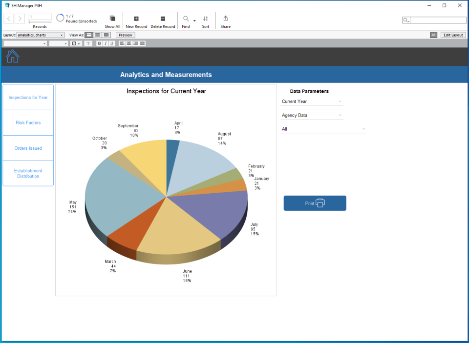 screenshot of EH Manager
